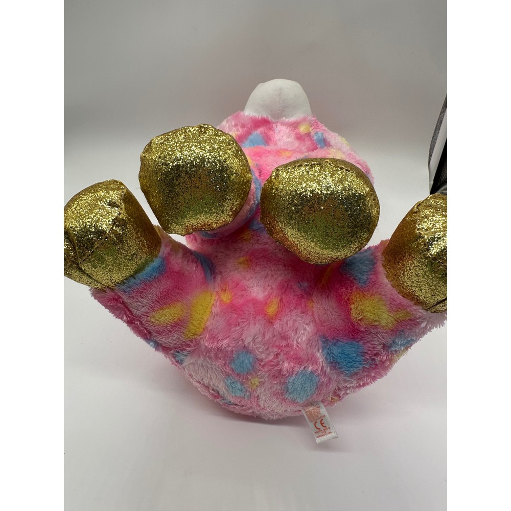 Whimsical Beanie Boos Pink Confetti Unicorn Plush Toy - Picture 3 of 4